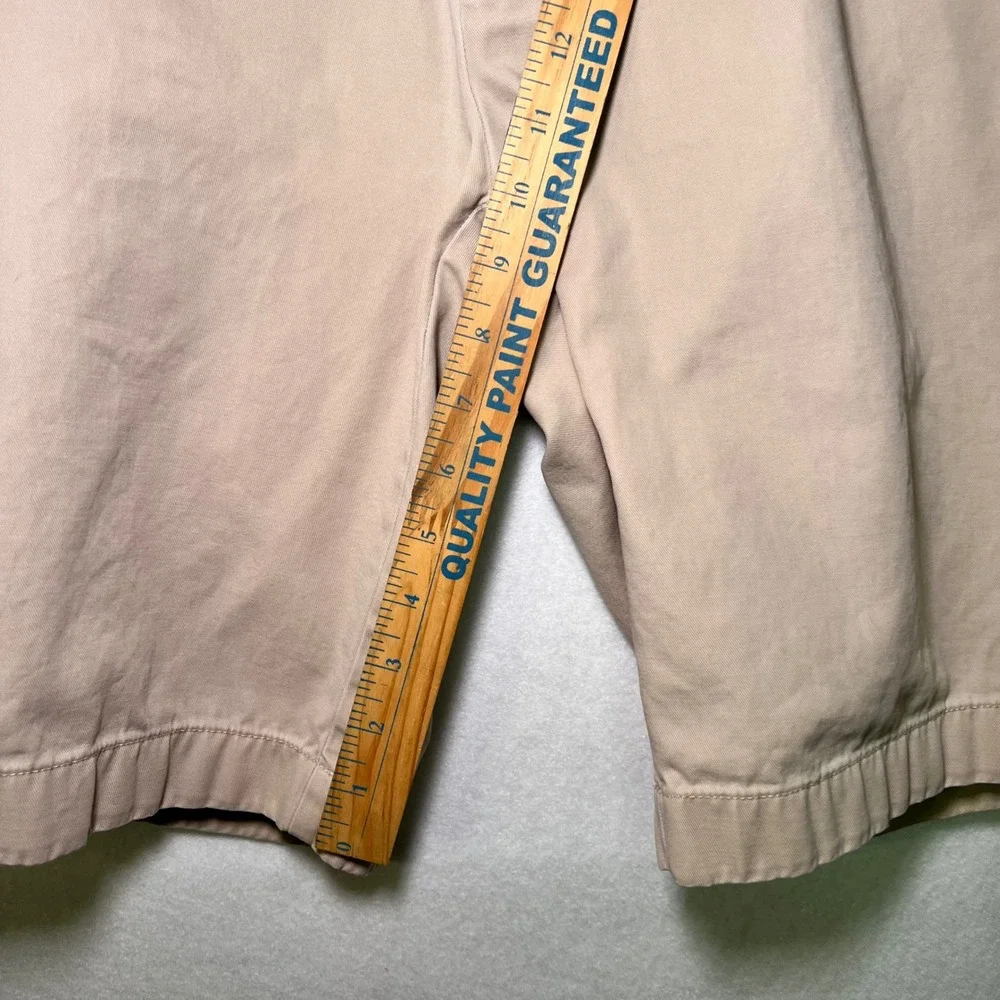 Brooks Brothers Men's Khaki Tan Chino Classic Preppy Old Money Shorts Size 33